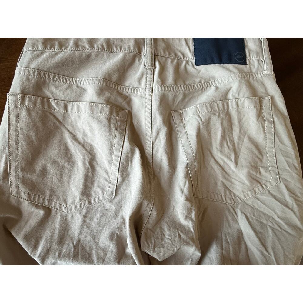 Vineyard Vines 5-Pocket Performance On The Go Straight Fit Pants Mens 28x30 Tan - Picture 3 of 10